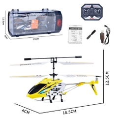 Đồ Chơi Máy Bay Điều Khiển Từ Xa Màu Vàng - Có Điều Khiển  - Dài 12.5cm - rộng 4cm - cao 18.5cm - nặng : 2kg - FULL BOX . SKU : oto520d - LS-220 - K53-T5-S8