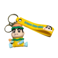 móc khóa shin cosplay hamberger - dây dài 11cm mô hình cao 6cm - nặng : 50gram - no box N3-T3