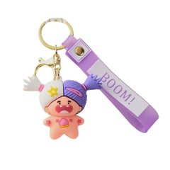 móc khóa búp bê tím - dây dài 11cm mô hình cao 5.5cm - nặng : 50gram - boc túi - SKU: moc231 - (Vat: MK001) - K79-T7-S9