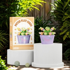 Combo 3 bộ lắp ghép chậu hoa - 69 hạt - Full Box - Sku : LG-W1503-03 ( VAT 001-C3-11 ) - K116-T2-S3