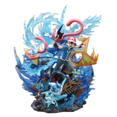 Hàng Cao Cấp -  Mô Hình Pokemon Satoshi bản cao cấp - Có led Đế - Cao : 30cm - Ngang : 33cm - Nặng : 2 kg - Figure pokemon - Full Box - N3-T5