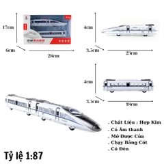 Mô Hình tàu điện ngầm tỉ lệ 1:87 Hợp kim có thể mở cửa - bánh sau chạy cót - Dài 42cm - rộng 3.5cm - cao 4cm - nặng : 500gram - FULL BOX : box màu SKU : oto276 - N3-K1-T5-S1