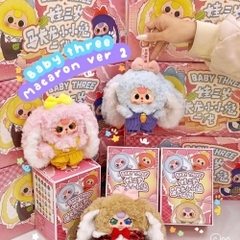 Hàng Chính Hãng - Blinbox babythree MACARON V2 blind box set 6 ngẫu nhiên - cao ~ 15cm - Nặng 500gram - Túi Mù - Hộp Màu