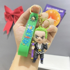 Móc Khóa Zoro siêu đẹp . Dây móc dài : 10cm - Mô Hình Cao : 6cm - Nặng 50gram - K75-T1-S3