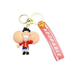 Móc khóa luffy phình má - Dây móc dài : 10cm - Mô Hình Cao : 6cm - Nặng : 50gram - No Box - SKU: moc163 - (Vat: 88223-7) - K79-T3-S14