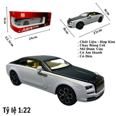 Mô Hình Xe rolls royce sữa mui đen 1:22 Hợp kim có thể mở cửa - bánh sau chạy cót - Có tiếng - đèn pha sáng - Dài 21cm - rộng 8cm - cao 6cm - nặng ~ 800gram - FULL BOX : box màu SKU : oto133 N3-k7-t2-s2