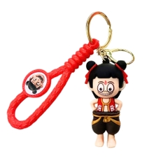 móc khóa natra đứng cười - dây dài 11cm mô hình cao 6cm - nặng : 50gram - no box