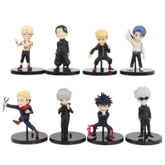 Mô Hình Jujutsu Kaisen bộ 8 chú thuật hồi chiến - Cao 8-9cm - nặng 200gram - No Box : bọc túi OPP - Figure anime Jujutsu Kaisen - K59-T3-S3