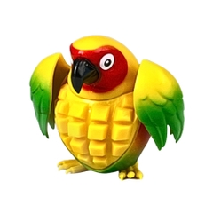 Mô Hình Parrot Sweet Melon  - Cao : 6.5cm - Nặng 140gram- Vỉ Nhựa - K22-T3-S7