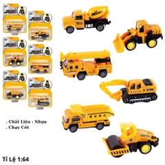 Mô Hình Xe công trình các loại , tỉ lệ 1:64 -  Cao 4.6cm - Ngang 12cm - vỉ nhựa SKU : oto-QZ614-C - ( Vat : 23711-1 . 56580-1 )