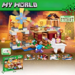 Đồ Chơi Lắp Ghép Lego My world minecraft - 330 hạt - Full Box - Sku : LG-44-06 - K55-T4-S4