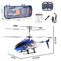 Đồ Chơi Máy Bay Điều Khiển Từ Xa Màu Xanh - Có Điều Khiển  - Dài 12.5cm - rộng 4cm - cao 18.5cm - nặng : 2kg - FULL BOX . SKU : oto520c - LS-220 - K53-T5-S9