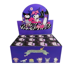Vỏ Hộp mù 12 Kuromi màu tím - blind box - cao : 10cm ngang : 29cm - figure kuromi N3