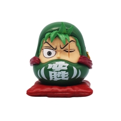 Mô Hình OnePiece zoro chibi Tượng thần tài Daruma - Cao 7.5cm - nặng 200gram - Figure OnePiece - Có Hộp Màu - (VAT E523-59)  - K26-T1-S4