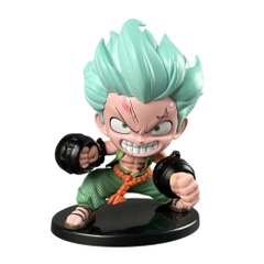 Mô Hình OnePiece Zoro AI chibi đấm bốc - cao 15cm - nặng 300gram - Hộp Màu - Figure One Piece - N1-K37-T3-S3