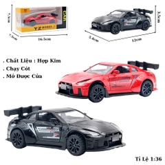 Mô Hình xe oto Nissan GT-R R35​​​​​​​ hợp kim , tỉ lệ 1:36 - Dài 12cm - rộng 5.4cm - cao 3.5cm - SKU : oto-YZ8899-5 - ( Vat : 003-01-35 ) -