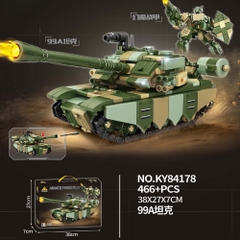 Đồ Chơi Lắp Ghép Lego ( 2 in 1 ) Xe Tăng và robot - 466 hạt - Full Box - Sku : LG-84178 ( VAT 001-22-50 ) - K128-T4-S13