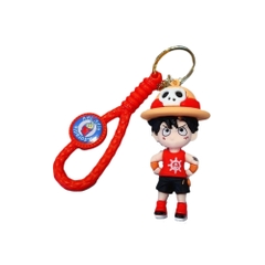 móc khóa luffy chống tay - dây dài 11cm mô hình cao 6cm - nặng : 50gram - no box N3-T3