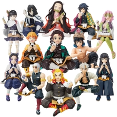Mô Hình Kimetsu No Yaiba Shinobu dáng ngồi cao 13cm - Figure Thanh gươm diệt quỷ - Có Vỏ Hộp màu