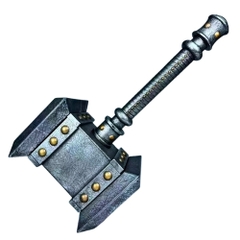 Hàng Cao Cấp - Búa Doomhammer Trong Warcraft  - Dài 52cm - Ngang 25cm - Rộng 18cm . Nặng 2kg1 - Figure Warcraft  - Hộp Màu - mm23