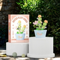 Combo 3 bộ lắp ghép chậu hoa - 83 hạt - Full Box - Sku : LG-W1503-11 ( VAT 001-C3-11 ) - K116-T2-S11