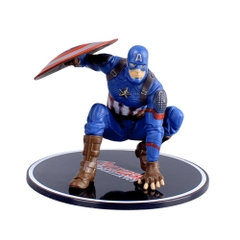 Mô Hình Avenger Captain America Đội Trưởng Mỹ - Cao 10cm - Rộng 13.5cm - Nặng 250gram - Figure Avenger - No Box : Bọc túi OPP - N1-K37-T1-S5