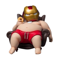 Mô Hình Avenger Ironman Người sắt béo ngồi ghế - Cao 12cm - Nặng 350gram - Figure Avenger - Bọc túi OPP - Hộp Màu