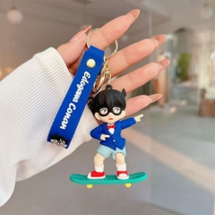 Móc Khóa Conan Trượt ván . Dây móc dài : 10cm - Mô Hình Cao : 7cm - Nặng 50gram - K75-T2-S8