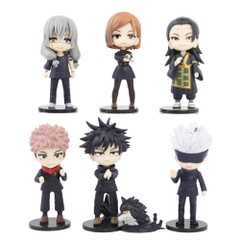 Mô Hình đồ chơi - JUJUTSU KAISEN bộ 6 nhân vật chú thuật hồi chiến Cao 3 - 9cm Nặng 250gram - No Box - Bọc túi OPP - N3-K43-T2-S2