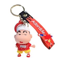 Móc khóa Em Bé Trai áo đỏ Dây móc dài : 10cm - Mô Hình Cao : 6cm - Nặng : 50gram - No Box - SKU: moc149 - (Vat: 88223-7)