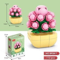 Bộ lắp ghép Hoa 112pcs. SKU: LG-8938-7 ( VAT 001-06-11 ) K118-T1-S7