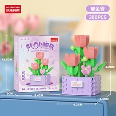 Bộ đồ chơi lắp ghép chậu hoa 280pcs. SKU: LG-W1605-10 ( VAT 001-06-11 ) - K125-T2-S10