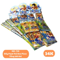 Dây Pack Thẻ One Piece - 1 túi có 3 dây - 1 dây có 12 pack - 1 pack có 5 thẻ - N3-K20-T2-S1