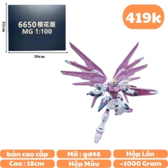 MG 1/100 FREEDOM 6650 GUNDAM Hoa anh Đào hàng Cao cấp - Cao 18cm - nặng 1kg sku :MG 6650  - Box Màu - N1-K16-T4-S2