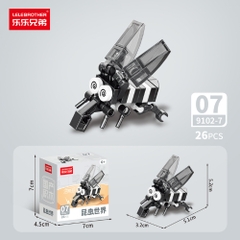 Combo 5 Bộ Lắp Ghép Mô Hình Côn Trùng 26pcs. SKu: LG-9102-7-( VAT 001-C5-11 ) - K136-T2-S17