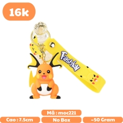 móc khóa pikachu tiến hóa - dây dài 12cm mô hình cao 7.5cm - nặng : 50gram - no box