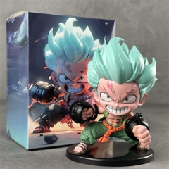 Mô Hình OnePiece Zoro AI chibi đấm bốc - cao 15cm - nặng 300gram - Hộp Màu - Figure One Piece - N1-K37-T3-S3