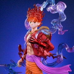 Bản 28cm Box Nhựa  Hộp bóng kính - Mô hình OnePiece - Luffy Gear 5 Nika đỏ Cao 28cm bản có vũ khí cầm tay - OnePiece  - Có Hộp Đẹp - N4-K15