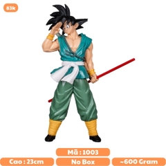 Hàng Hiếm - Mô hình đồ chơi - Chiến binh (no brand)  áo xanh cầm gậy chào tạm biệt Cao 23cm - Box màu  - (VAT 002-02-60) - N3-A3-S3