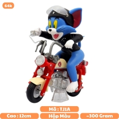 Mô Hình Tom and Jerry Mèo Tom lái xe máy cao 12cm nặng 300g - Tom and Jerry - Hộp Màu - N1-K18-T1-S3