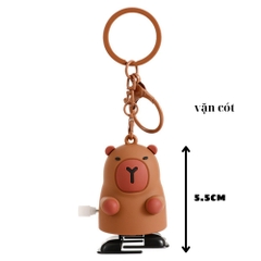 móc khóa capy bara vặn cót nâu -  Mô Hình Cao : 6cm - Nặng : 50gram - No Box : bọc túi OPP N3-K62-T1- S2