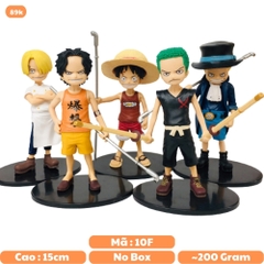 Mô hình đồ chơi - Combo cả ae Luffy Zoro Sanji ACE Sabo lúc nhỏ siêu đẹp Cao 15cm -  One Pece - No Box - N3-K43-T3-S1