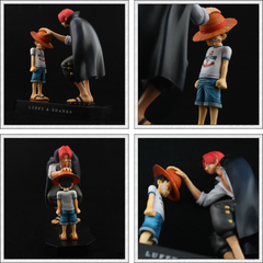 Mô hình đồ chơi - Luffy và Shanks tóc đỏ -  One Piece - N4-K3-BL2