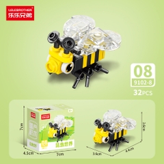 Combo 5 Bộ Lắp Ghép Mô Hình Côn Trùng 32pcs. SKU: LG-9102-8 ( VAT 001-C5-11 ) - K136-T1-S11