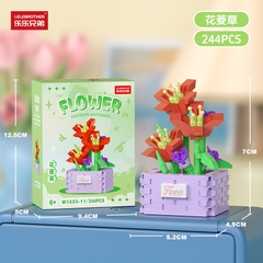 Bộ đồ chơi lắp ghép chậu hoa 224pcs. SKU: LG-W1605-11 ( VAT 001-06-11 ) K125-T2-S11