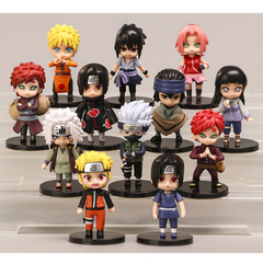Mô hình đồ chơi - Combo 12 nhân vật Naruto Sasuke Sakura Gaara Itachi Kakashi Hinata Jiraira ... - Naruto - No Box - N3-K39-T1-S1