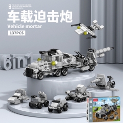 Đồ Chơi Lắp Ghép Lego Xe Tải Xám (6 IN 1) - 137 hạt - Full Box - Sku : LG-8970-6 ( VAT 001-22-11 ) K116-T1-S10 - K116-T3-S10