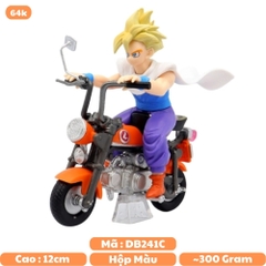 Mô Hình DragonBall gohan lái xe máy cao 12cm nặng 300g , Figure DragonBall - Hộp Màu - K8-T3-S3