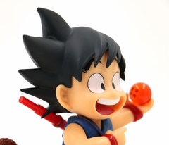 Mô Hình DragonBall Songoku ngồi mây cầm ngọc rồng cao 12cm , Figure Dragonball , No Box