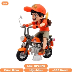 Mô Hình One piece Luffy lái xe máy cao 12cm nặng 300g , Figure Onepiece - Hộp Màu - K27-T1-S12